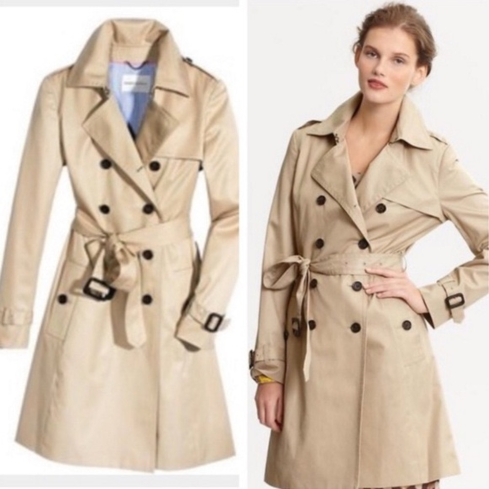 Banana Republic Tan Belted Trench Coat